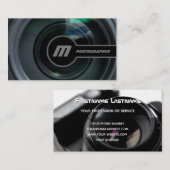 DSLR-cameralenzen voor fotografen Visitekaartje (Voorkant / Achterkant)