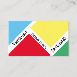 DSLR-cameralenzen voor fotografen Visitekaartje