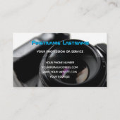 DSLR-cameralenzen voor fotografen Visitekaartje (Achterkant)