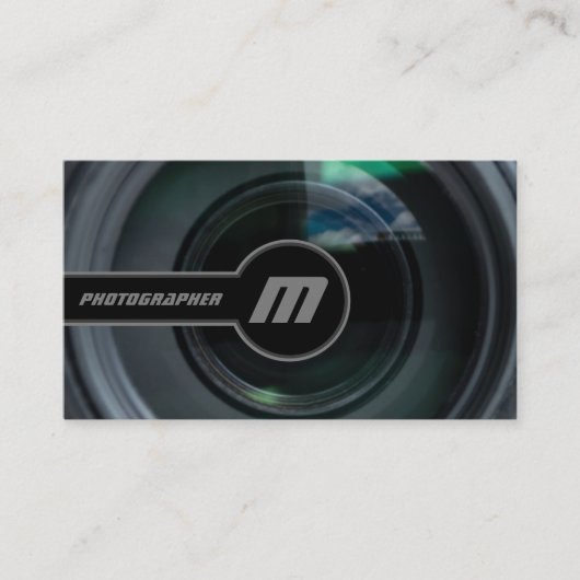 DSLR-cameralenzen voor fotografen Visitekaartje (Voorkant)