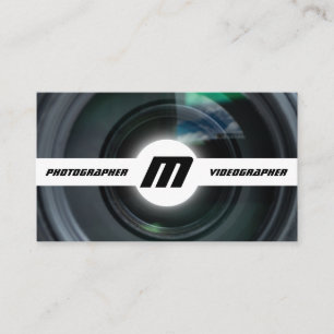 DSLR-cameralenzen voor fotografen Visitekaartje