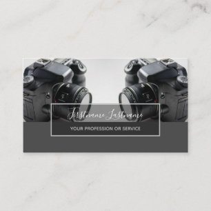 DSLR-cameralenzen voor fotografen Visitekaartje