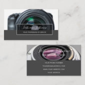 DSLR-cameralenzen voor fotografen Visitekaartje (Voorkant / Achterkant)