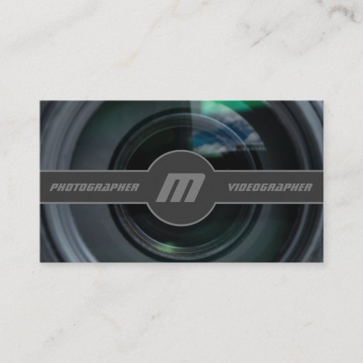 DSLR-cameralenzen voor fotografen Visitekaartje (Voorkant)