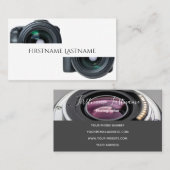 DSLR-cameralenzen voor fotografen Visitekaartje (Voorkant / Achterkant)
