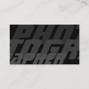 DSLR-cameralenzen voor fotografen Visitekaartje