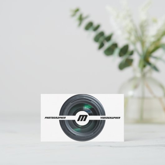 DSLR-cameralenzen voor fotografen Visitekaartje (Staand voorkant)