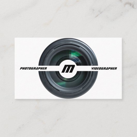 DSLR-cameralenzen voor fotografen Visitekaartje (Voorkant)