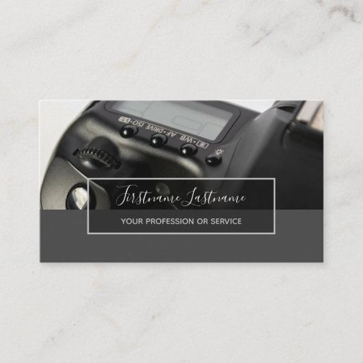 DSLR-cameramens voor fotografen B Visitekaartje (Voorkant)