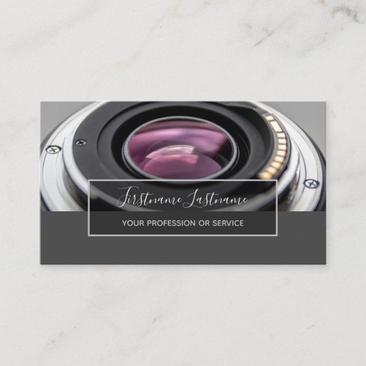 DSLR-cameramens voor fotografen B Visitekaartje (Voorkant)