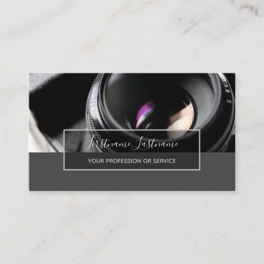 DSLR-cameramens voor fotografen Visitekaartje (Voorkant)