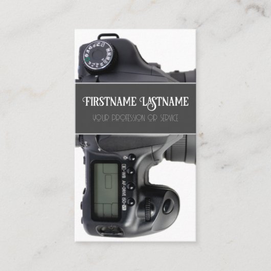 DSLR-cameramens voor fotografen Visitekaartje (Voorkant)