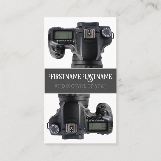 DSLR-cameramens voor fotografen Visitekaartje (Voorkant)