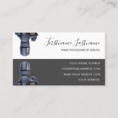 DSLR-camera's voor fotografen en videografen Visitekaartje (Achterkant)