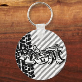 DSM Eclipse Talon 4g63 Black and White Sleutelhang Sleutelhanger (Voorkant)