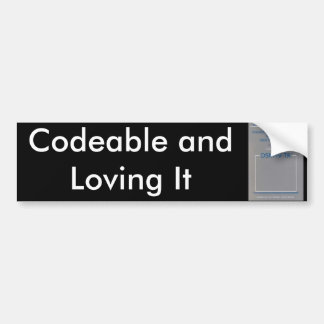 DSM-IV, codeerbaar en liefhebbend Bumpersticker