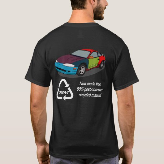 DSM Recyclen - Donker T-shirt (Achterkant)