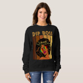 Dsp Boss Afro African American Women Black History Trui (Voorkant volledig)