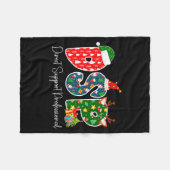 Dsp Christmas Direct Suprt Professional Xmas Famil Fleece Deken (Voorkant (Horizontaal))