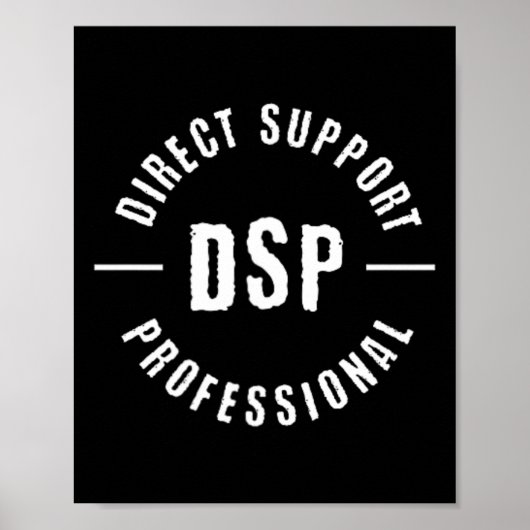 DSP Direct Support Professional DSP Nurse Poster (Voorkant)