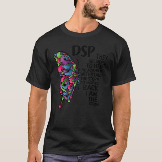 DSP ik ben het Storm Zenvlindervrouwen die S verzo T-shirt (Voorkant)