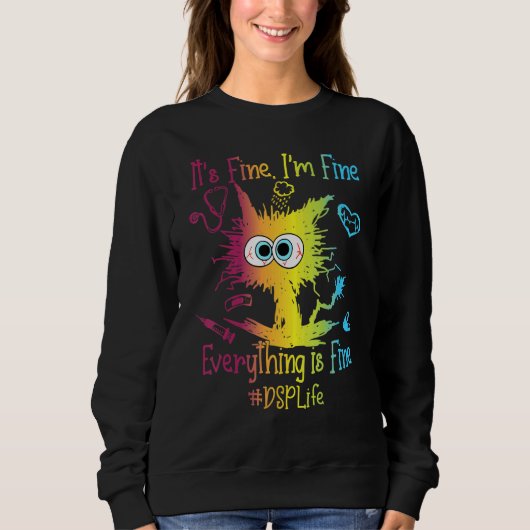 DSP Life Everything Is Fine Colorful Trui (Voorkant)