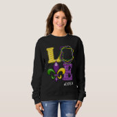 DSP Nurse Mardi Gras Leopard Festival Party Trui (Voorkant volledig)