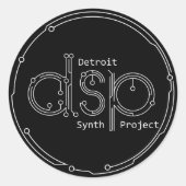 DSP-Stickers Ronde Sticker (Voorkant)