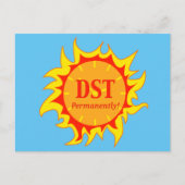 DST permanent - zomertijd Briefkaart (Voorkant)
