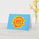 DST permanent - zomertijd Kaart (Gele Bloem)