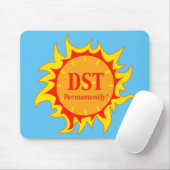 DST permanent - zomertijd Muismat (Met muis)