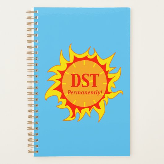 DST permanent - zomertijd Planner (Voorkant)