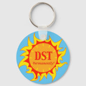 DST permanent - zomertijd Sleutelhanger (Voorkant)
