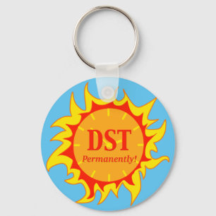 DST permanent - zomertijd Sleutelhanger