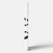 Dstromend zwart-wit Floral ontwerp Case-Mate iPhone Case (Achterkant / Rechts)