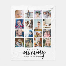 dsy gift mam foto collage fleece deken