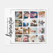 dsy gift mam foto collage fleece deken (Voorkant (Horizontaal))