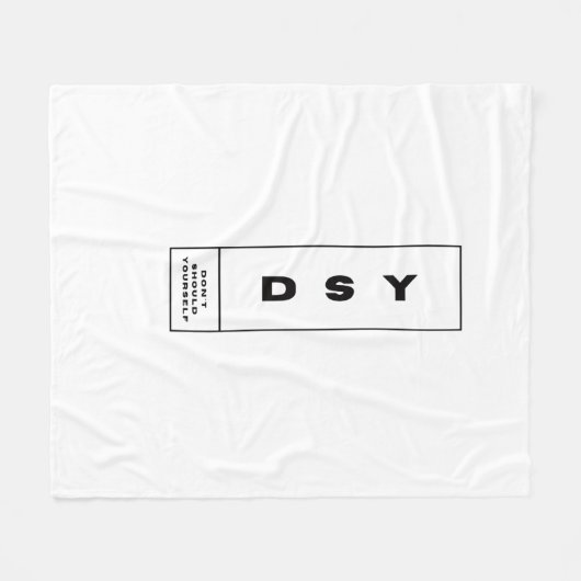 DSY LOGO ONE FLEECE DEKEN (Voorkant (Horizontaal))
