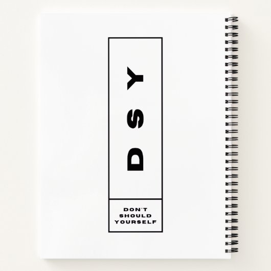 DSY LOGO ONE NOTITIEBOEK (Achterkant)
