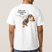 DT#10882661 Custo Gettin' down wire doxie t-shirts (Achterkant)