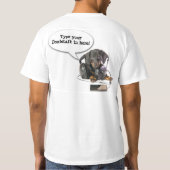 DT#8854114 Custom Music lovin' doxie t-shirts (Achterkant)