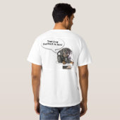DT#8854114 Custom Music lovin' doxie t-shirts (Achterkant volledig)