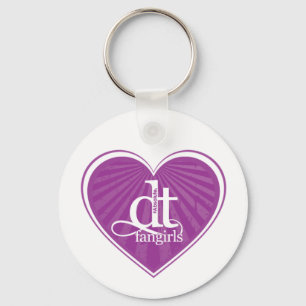 DT Fangirls (Heart Paarse Sleutelhanger) Sleutelhanger