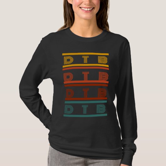 DTB Urban Gen Z Slang Meme T-shirt (Voorkant)