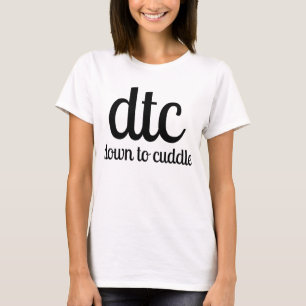 dtc naar beneden tot knuffel t-shirt