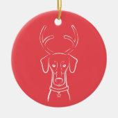 DTDR Holiday Ornament - Natural Doberman (Voorkant)