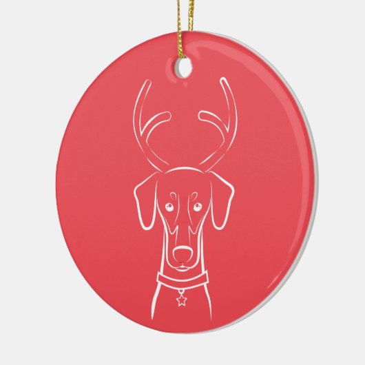 DTDR Holiday Ornament - Natural Doberman (Links)