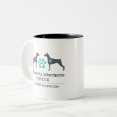 DTDR-Mok Tweekleurige Koffiemok (Voorkant links)