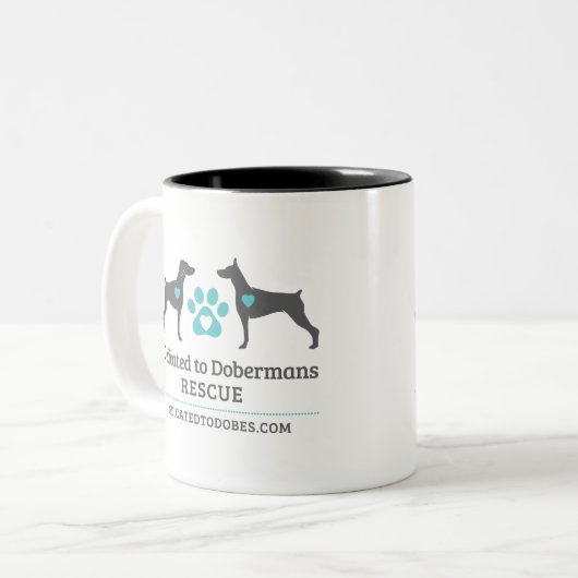 DTDR-Mok Tweekleurige Koffiemok (Voorkant links)