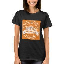 DTEA 1999 Vrouwen Zwart T-shirt - Oranje logo
